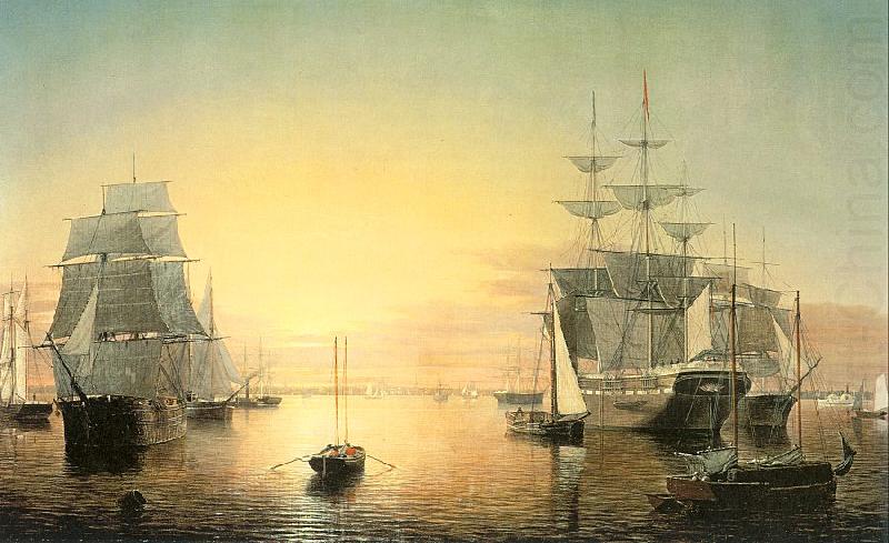 Fitz Hugh Lane Boston Harbor china oil painting image
